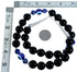 Sterling Silver Onyx And Lapis Evil Eye Bead Necklace SX114945